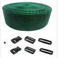 Komplettes Armband grün 25 mm 5 Meter und Schnallen