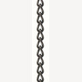 Gedrehte Gliederkette 2,5 mm schwarz poliert pro Meter Edelstahl 304 (A2) 