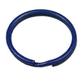 Farbiger Schlüsselanhänger blau 25 mm 10 Stück