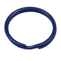 Farbiger Schlüsselanhänger blau 25 mm 25 Stück