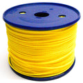 Geflochtene gelbe Kordel 3 mm 100 Meter auf Kunststoffrolle