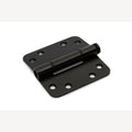 Gleitlagerscharnier runde Ecken 3 mm 89x89 mm schwarz