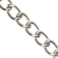 Gourmet-Kette 10 Meter, 3 mm Stahl, vernickelte Silberfarbe