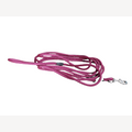 Hundeleine Aubergine 5 Meter mit Edelstahlkarabiner
