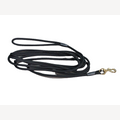 Hundeleine schwarz 5 Meter mit Karabinerhaken aus Messing