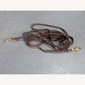 Hundeleine Braun 5 Meter verstellbar 2 Messingkarabiner