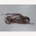 Hundeleine Braun 5 Meter verstellbar 2 verzinkte Karabiner
