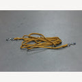 Hundeleine Karamell 5 Meter verstellbar, 2 verzinkte Karabiner