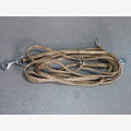 Hundeleine Gold 5 Meter verstellbar 2 Karabinerhaken aus Edelstahl