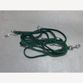 Hundeleine Grün 5 Meter verstellbar 2 verzinkte Karabiner