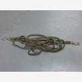 Hundeleine Jagdgrün 5 m verstellbar 2 Messingkarabiner