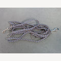 Hundeleine Navy 5 Meter verstellbar 2 verzinkte Karabiner