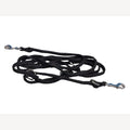 Hundeleine Schwarz 7 Meter verstellbar 2 verzinkte Karabiner