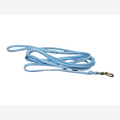 Hundeleine blau 4 Meter mit Karabinerhaken aus Messing