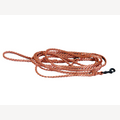Hundeleine beige/orange 10 Meter schwarzer Karabinerhaken