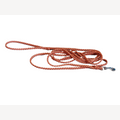 Hundeleine beige/orange 8 Meter Stahlkarabiner