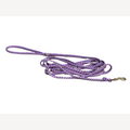 Hundeleine lila/grau 5 Meter mit Messingkarabiner