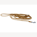 Hundeleine Karamell 10 Meter mit Edelstahlkarabiner