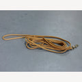 Hundeleine Karamell 5 Meter mit Karabinerhaken aus Messing