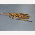 Hundeleine Karamell 5 Meter mit Karabinerhaken aus Edelstahl