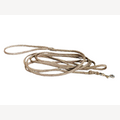 Hundeleine gold 2 Meter mit Karabinerhaken aus Messing