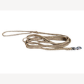 Hundeleine gold 2 Meter mit Karabinerhaken aus Stahl