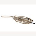 Hundeleine gold 2 Meter mit schwarzem Karabinerhaken