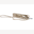 Hundeleine gold 8 Meter mit Karabinerhaken aus Edelstahl