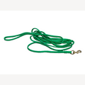 Hundeleine grasgrün 4 Meter mit Messing-Karabinerhaken
