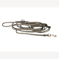 Hundeleine Jagdgrün 4 Meter mit Messingkarabiner