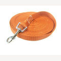 Hundeleine mit orangefarbenem Band 10 Meter