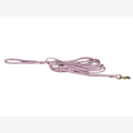 Hundeleine rot/weiß 4 Meter mit Messingkarabiner