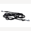 Hundeleine schwarz 5 m verstellbar 2 verzinkte Karabiner