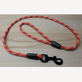 Hundeleine 4 Meter PP rund 8mm schwarz verzinkter Karabiner