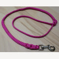 Hundeleine rosa 10 Meter mit Karabinerhaken aus Stahl