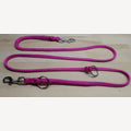 Hundeleine rosa 3 Meter, zweifach verstellbar