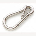 Edelstahlkarabiner 100 mm mit Ring und Feder