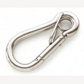 Edelstahlkarabiner 100 mm mit Ring und Feder