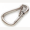 Karabiner aus Edelstahl in Birnenform 100 mm mit Ring