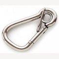 Karabiner aus Edelstahl in Birnenform 100 mm mit Ring