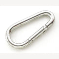 Verzinkter Karabiner 70mm eiförmig