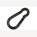 Karabiner schwarz verzinkt 40 mm