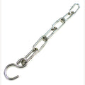 Edelstahl-Kettenverlängerung 70 cm mit Edelstahl-S-Haken