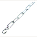 Verzinkte Kettenverlängerung 20 cm mit S-Haken