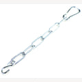 Verzinkte Kettenverlängerung 30 cm mit S-Haken und Karabiner