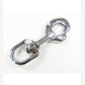 Musketon-Haken, Chrom, ovaler Wirbel, 13 mm