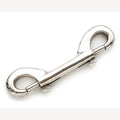 Musketon-Haken doppelt 90 mm vernickelt