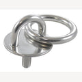 Runde Augenplatte mit Gewinde und Ring aus Edelstahl 304