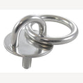 Runde Augenplatte mit Gewinde und Ring aus Edelstahl 304