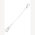 Aufhängekabel 1 mm Edelstahl 25 cm mit 2 Edelstahlkarabinern